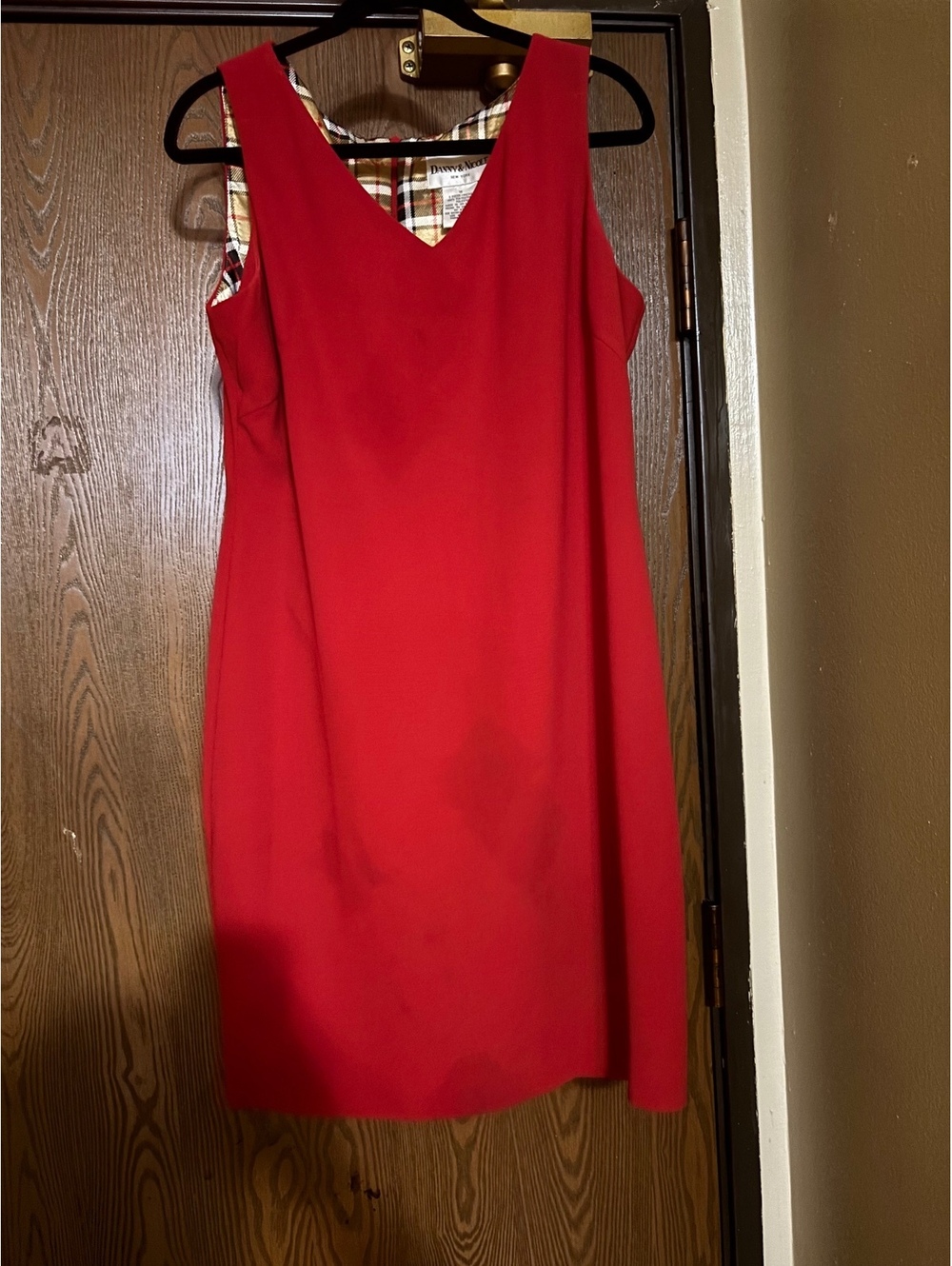 Vintage 90’s Red Sleeveless Dress- Size 14